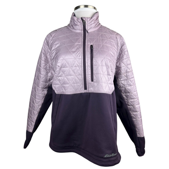 Eddie Bauer Chair Six Hybrid 1/2-Zip Ski Pullover Purple Women's Plus Size 3X - Picture 2 of 14